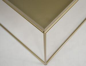 Złoty stolik kawowy w stylu glamour - Diros 3X