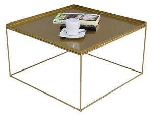 Złoty metalowy stolik kawowy - Diros 4X