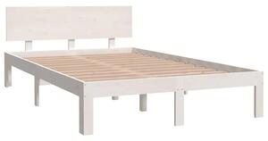Białe łóżko z drewna sosnowego 120x200 - Iringa 4X