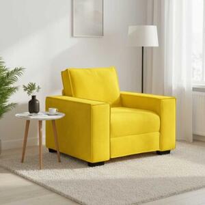 Sofa fotel Żółty 100x78x84 cm aksamit