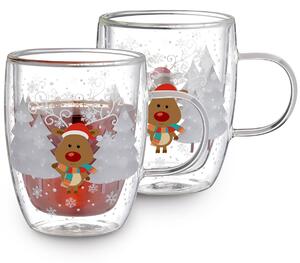 Szklanka termiczna Mug Reindeer Hot&Cool 270 ml, 2 szt
