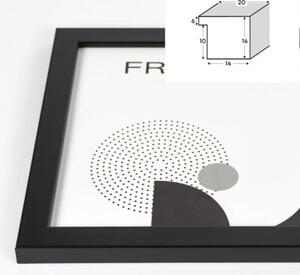 Czarna ramka na zdjęcia w rozmiarze 10x15 cm FRAMAI®