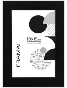 Czarna ramka na zdjęcia w rozmiarze 10x15 cm FRAMAI®