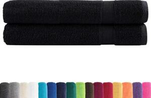 Ręczniki premium solund, 2 szt., czarne, 100x200 cm, 600 g/cm²