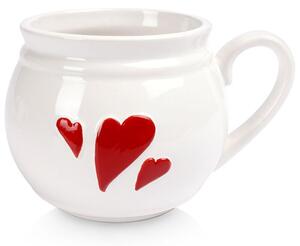 Kubek ceramiczny SERCE 800 ml