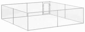 Kojec dla psa, galwanizowana stal, 4 x 4 x 1 m