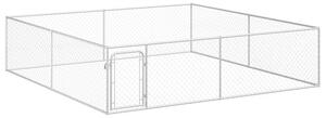 Kojec dla psa, galwanizowana stal, 4 x 4 x 1 m