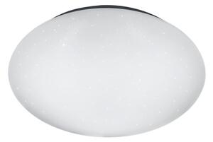 Biała okrągła lampa sufitowa LED Trio Putz, średnica 27 cm