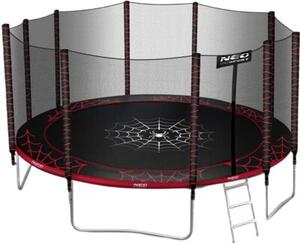 Trampolina NEO-SPORT NS-15Z241 FI 465 cm Czarno-czerwony