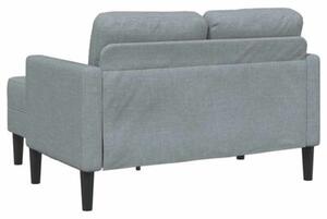 Sofa 2-osobowa z szezlongiem w ksztaÅcie litery l, jasnoszara