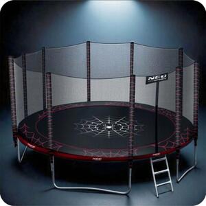 Trampolina NEO-SPORT NS-15Z241 FI 465 cm Czarno-czerwony