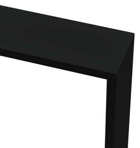 Półki ścienne kostki, 3 szt., czarne, mdf