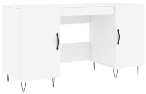 Biurko, biaÅe, 140x50x75 cm, materiaÅ drewnopochodny