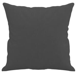 Sofa 3-osobowa z poduszkami, czarna, 180 cm, mikrofibra
