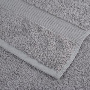 Ręczniki premium, solund, 4 szt., szare, 100x200 cm, 600 g/m²