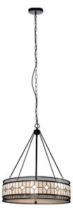 Metalowa lampa wisząca ze szklanym kloszem ø 60 cm Waldorf – Premier Housewares