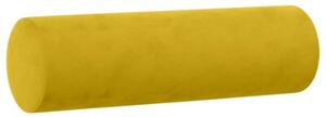 Sofa 2-osobowa z poduszkami, Å¼Ã³Åta, 140 cm, aksamit