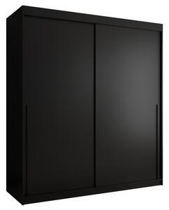 Szafa przesuwna Garderoba SIMA T 180 czarny + u. czarny