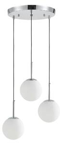 NOWOCZESNA POTRÓJNA LAMPA CHROMOWANA FREDICA W3