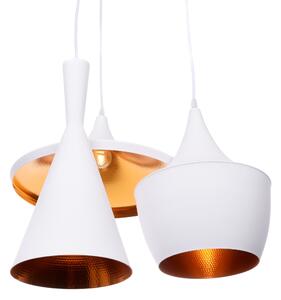 POTRÓJNA LAMPA WISZĄCA LOFT BIAŁA FOGGI W3