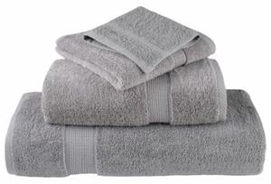 Ręczniki premium, solund 10 szt., szare, 100x150 cm, 600 g/m²