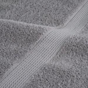 Ręczniki premium, solund, 2 szt., szare, 100x200 cm, 600 g/m²