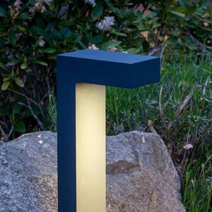 BRUMBERG Słupek oświetleniowy LED Lantern, aluminiowy / szary / cynkowy, aluminium, design