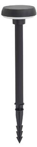 Lindby Solar-lampa z grotem ziemnym LED Brinca, czarny, PC, czujnik Brinca, czarny, tworzywo sztuczne, nowoczesny