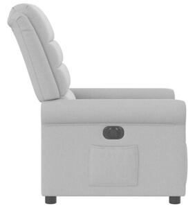 Elektryczny fotel rozkÅadany cloud grey fabric