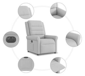 Elektryczny fotel rozkÅadany cloud grey fabric