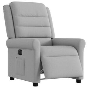 Elektryczny fotel rozkÅadany cloud grey fabric