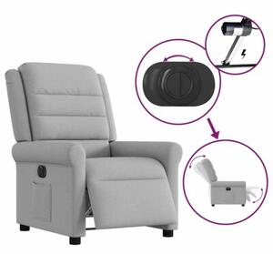 Elektryczny fotel rozkÅadany cloud grey fabric