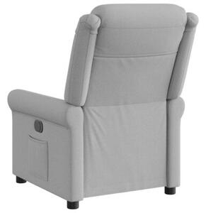 Elektryczny fotel rozkÅadany cloud grey fabric