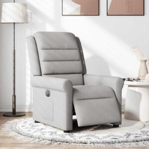 Elektryczny fotel rozkÅadany cloud grey fabric