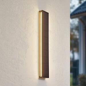 Lindby kinkiet LED Solar Laarni, ściemniany, IP54, czarny Laarni Lindby, możliwość ściemniania, czarny, aluminium