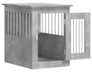 Kojec dla psa, szary beton 45x62x59 cm, materiał drewnopochodny