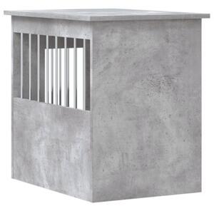 Kojec dla psa, szary beton 45x62x59 cm, materiał drewnopochodny