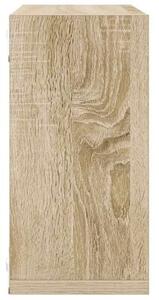 Półki ścienne kostki, 2 szt., dąb sonoma, 30x15x30 cm