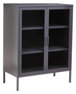 Szara stalowa witryna 80x102x40 cm Acier – Premier Housewares