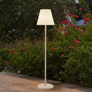Lampa tarasowa Lucande Jaimy, beżowy, metal, 150 cm, E27 Jaimy, kremowy / amber, tworzywo sztuczne, nowoczesny
