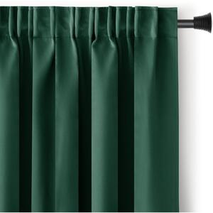 Ciemnozielona zasłona częściowo zaciemniająca (dimout) 140x175 cm Kierra – Restilo