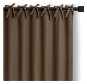 Brązowa zasłona częściowo zaciemniająca (dimout) 140x250 cm Carli Tie – Restilo