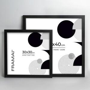 Czarna ramka na zdjęcia w rozmiarze 30x30 cm FRAMAI®