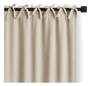 Kremowa zasłona częściowo zaciemniająca (dimout) 140x250 cm Carli Tie – Restilo