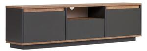 Antracytowa szafka pod TV 160x42x30 cm Sentinel – Kalune Design