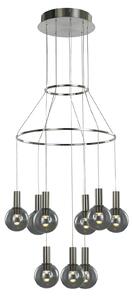 ARIA lampa wisząca satynowa klosze szkło dymione LED 27W 3000K MD17012002-9A