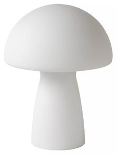 Biała lampa stojąca Fungo na szafkę nocną do sypialni - biały