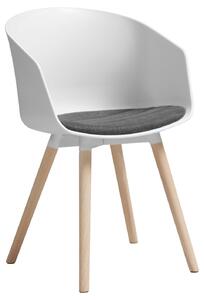 Krzeso do jadalni Design Scandinavia Mone (zestaw 2 szt.), tkanina, biay