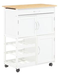 Bambusowy barek na kółkach 37x67 cm Harlow – Premier Housewares