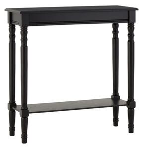 Czarna konsola z litego drewna sosnowego 30x80 cm Heritage – Premier Housewares